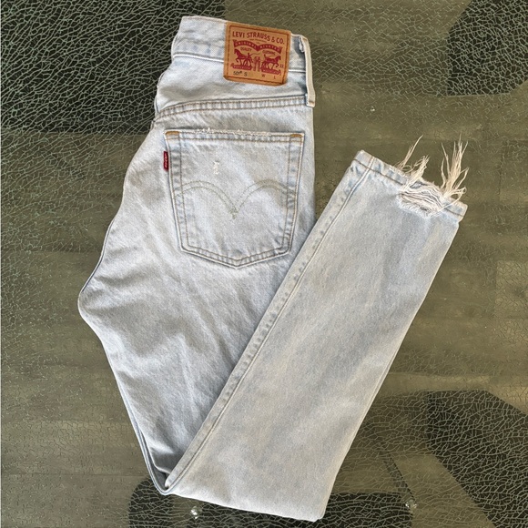 Levi's Denim - Levi’s 501 S Light Wash Jean Button Fly *